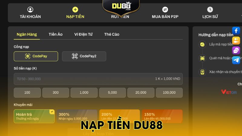 Nạp tiền du88