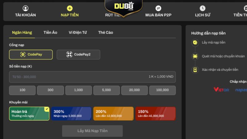 Thời gian nạp tiền vào cổng game trong bao lâu?