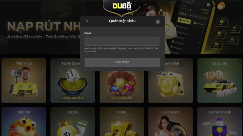 Quên mật khẩu đăng nhập cổng game thì phải làm sao?