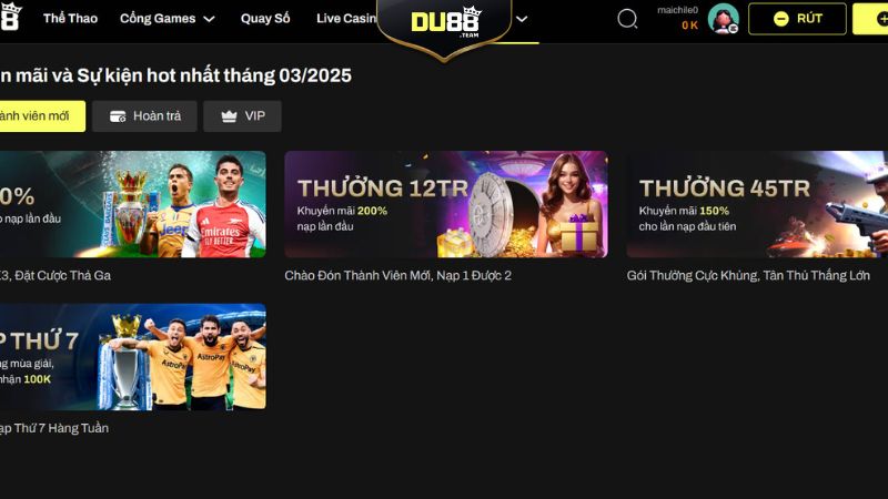 Khuyến mãi được update liên tục cho anh em